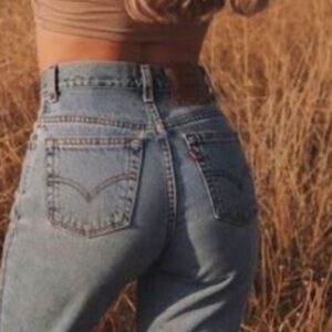 Levi’s 501 S distressed jeans.